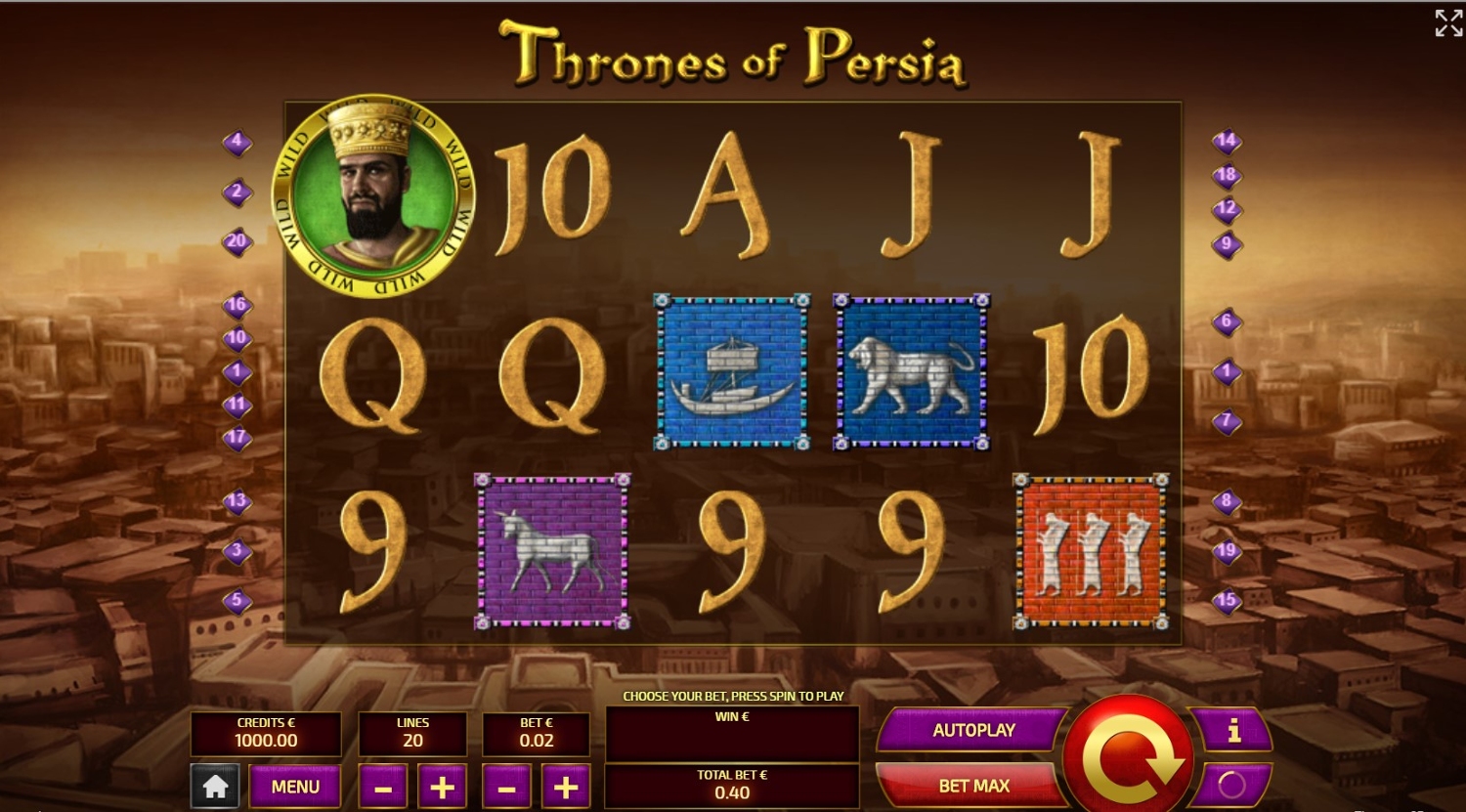 Thrones of Persia Slot Gameplay