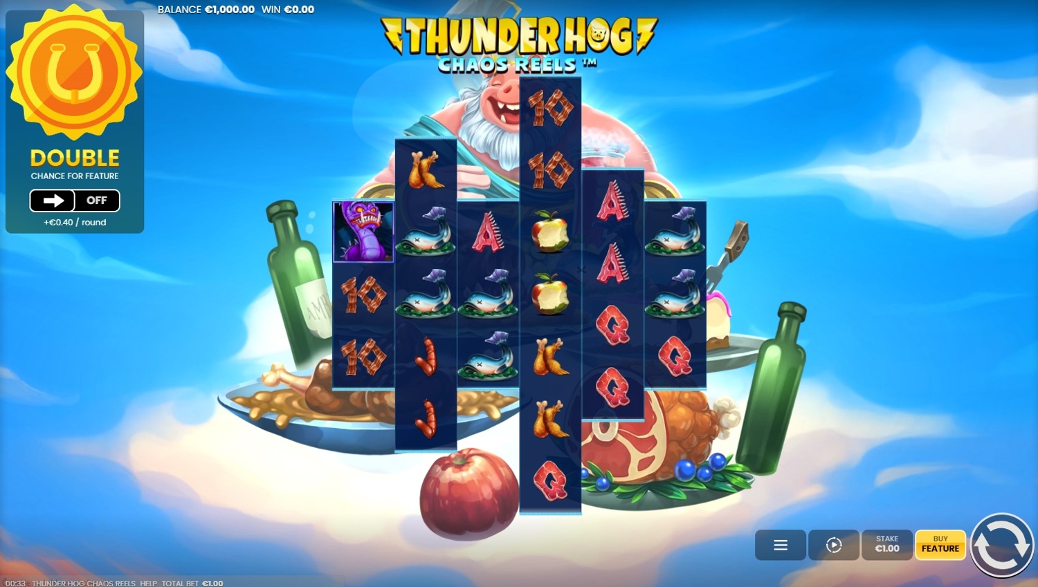 Thunder Hog Chaos Reels Slot Gameplay