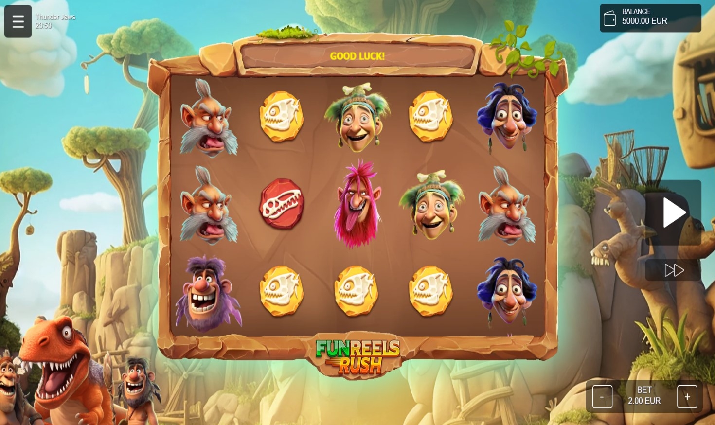 Thunder Jaws Slot Gameplay