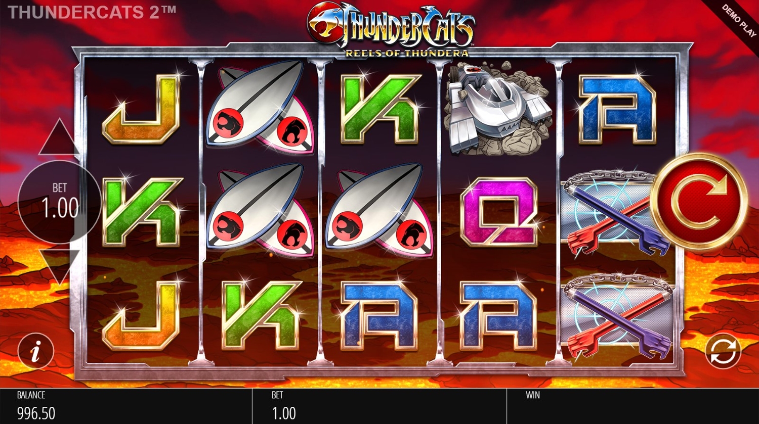 Thundercats Reels of the Thunder Slot Gameplay