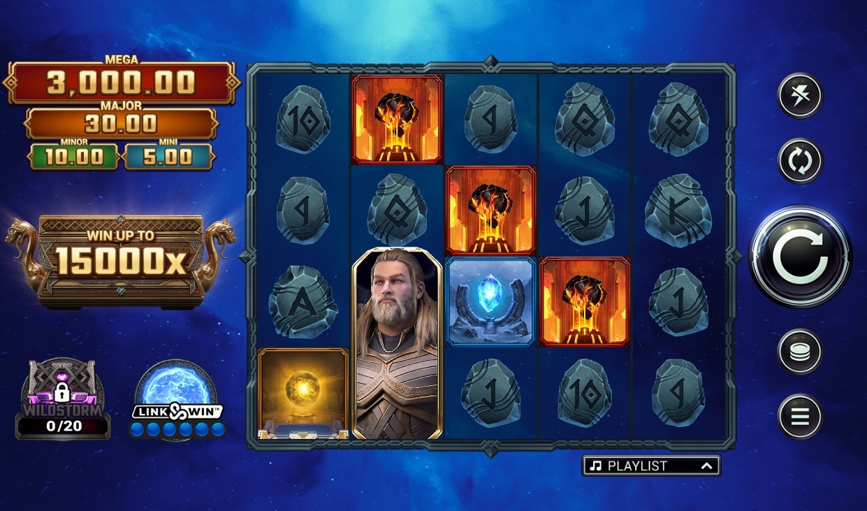 Thunderstruck Wild Lightning Slot Gameplay