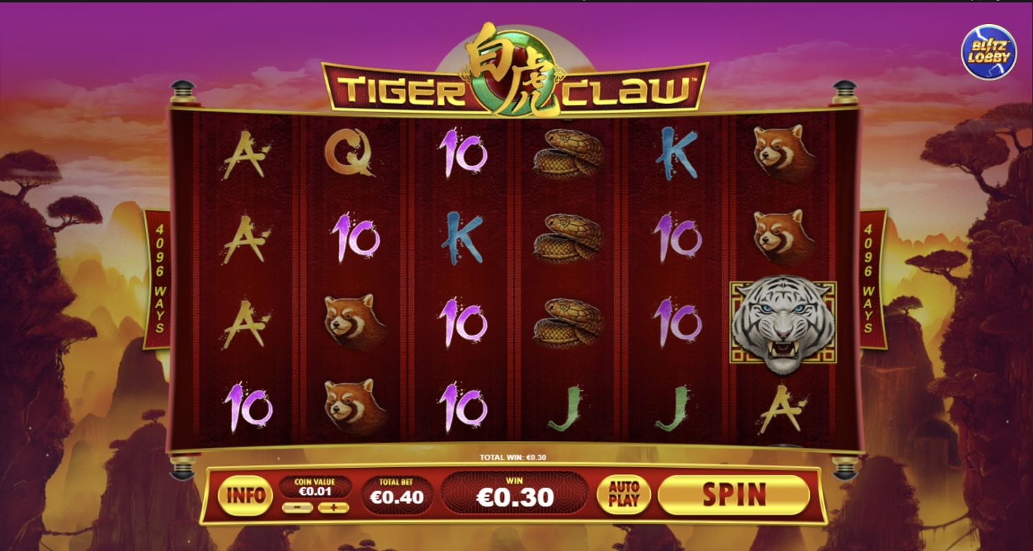 Tiger Claw Slot Gameplay