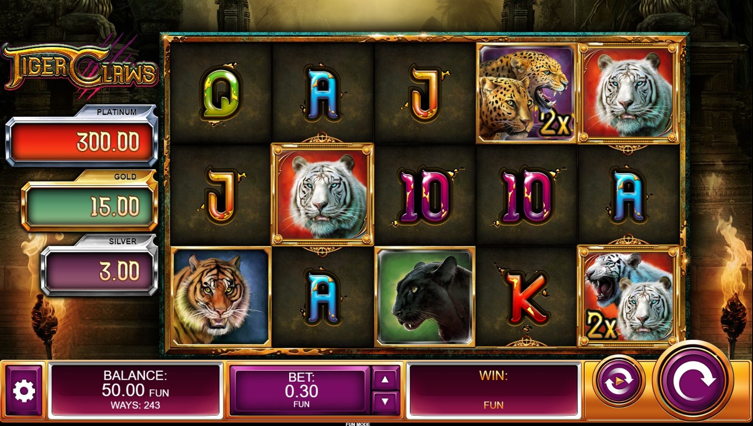 Tiger Claws Slot Gameplay