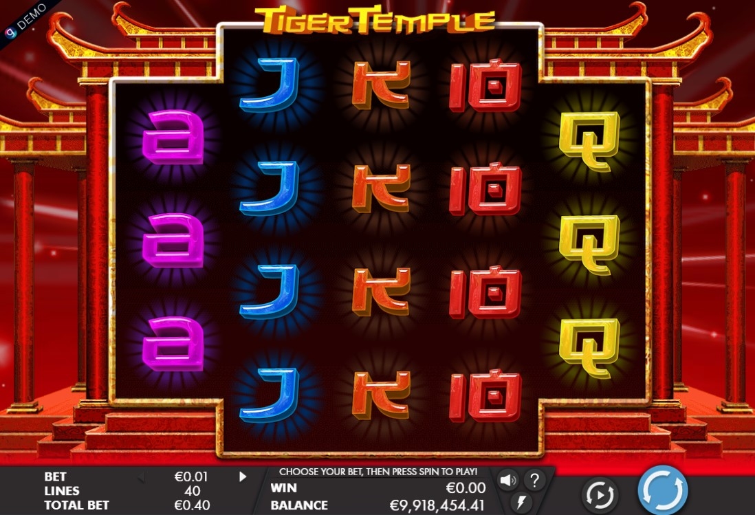 Tiger Temple Slot Gameplay