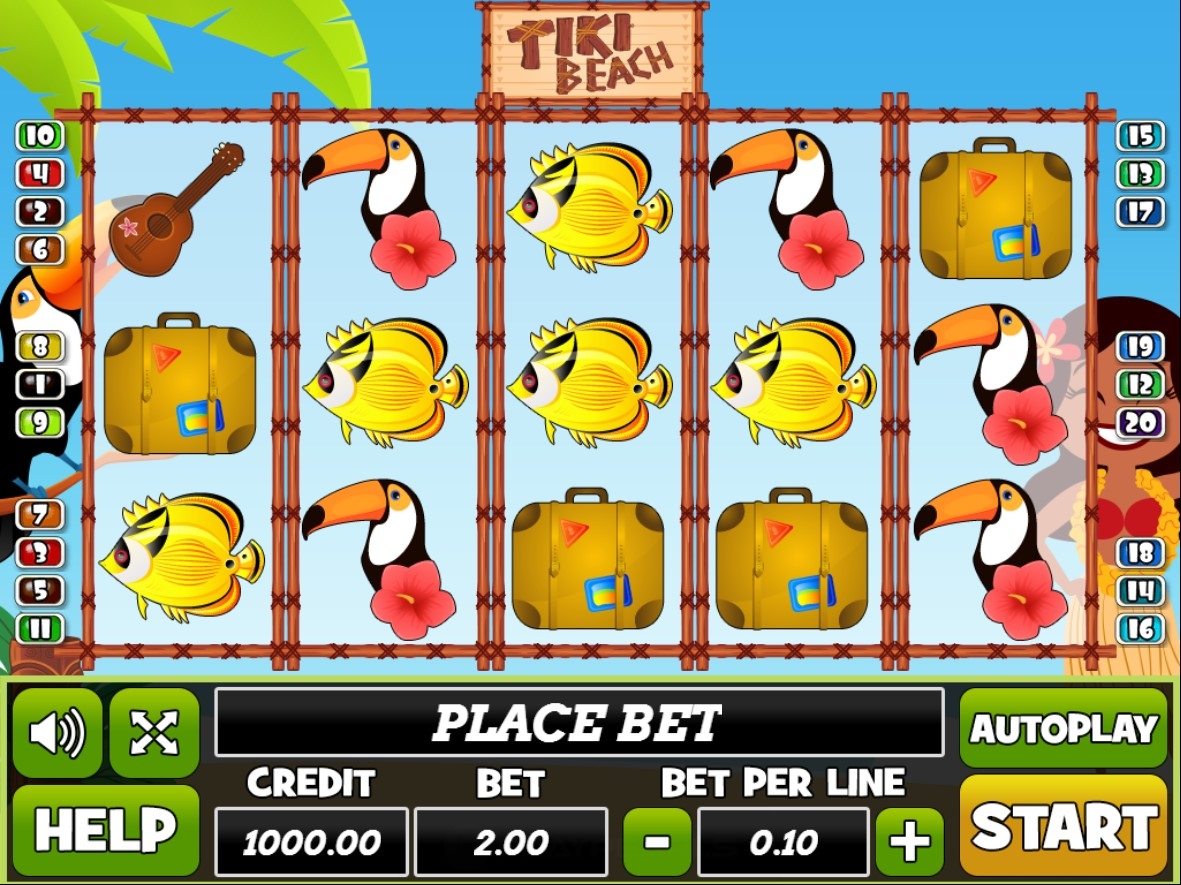 Tiki Beach Slot Gameplay