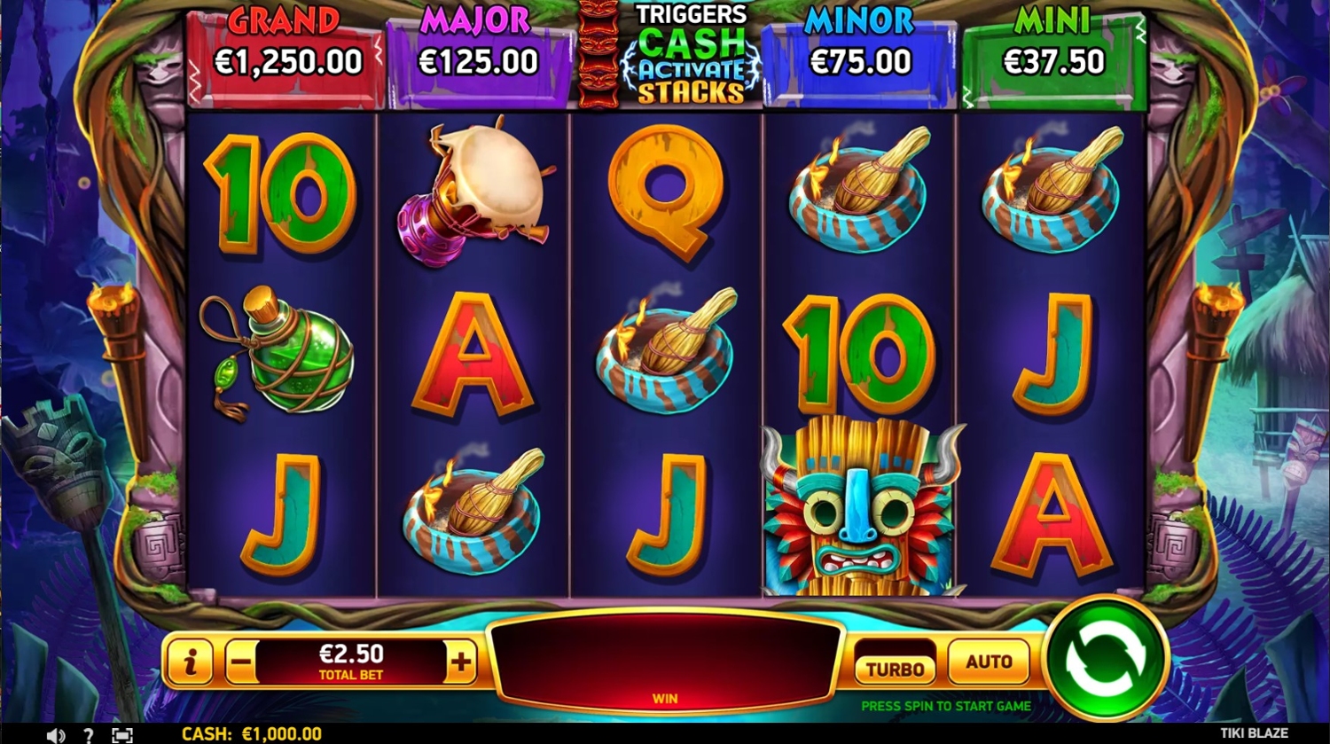 Tiki Blaze Slot Gameplay
