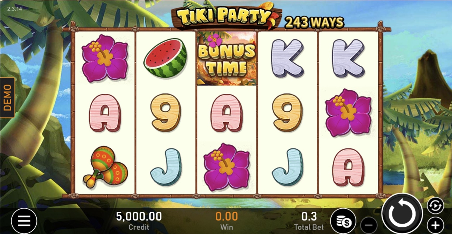 Tiki Party Slot Gameplay