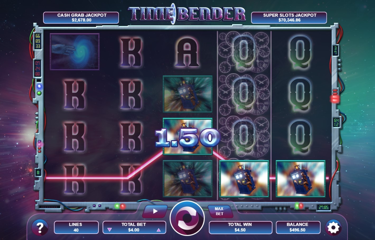 Time Bender Slot Gameplay