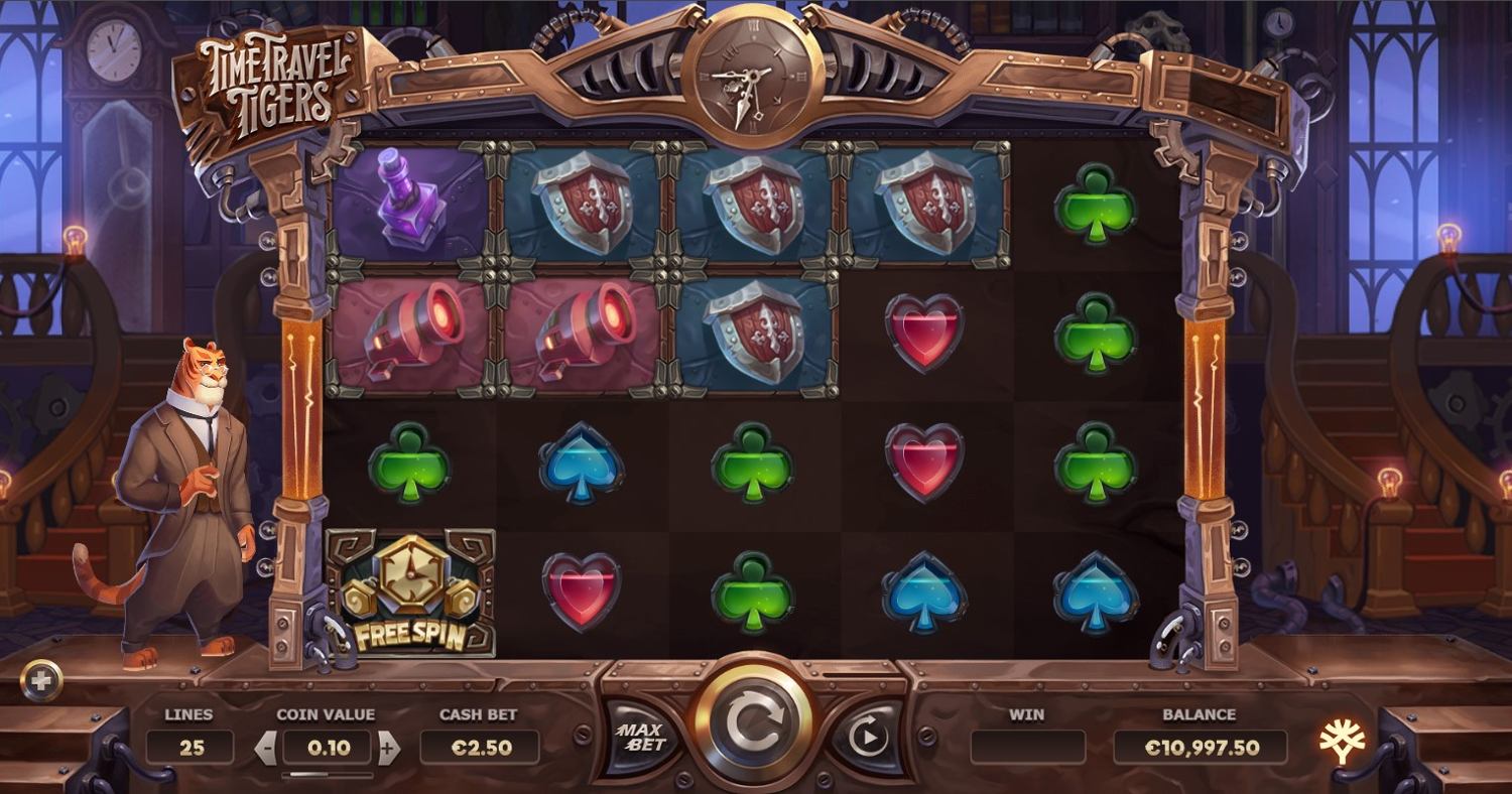 Time Travel Tigers Slot Gameplay
