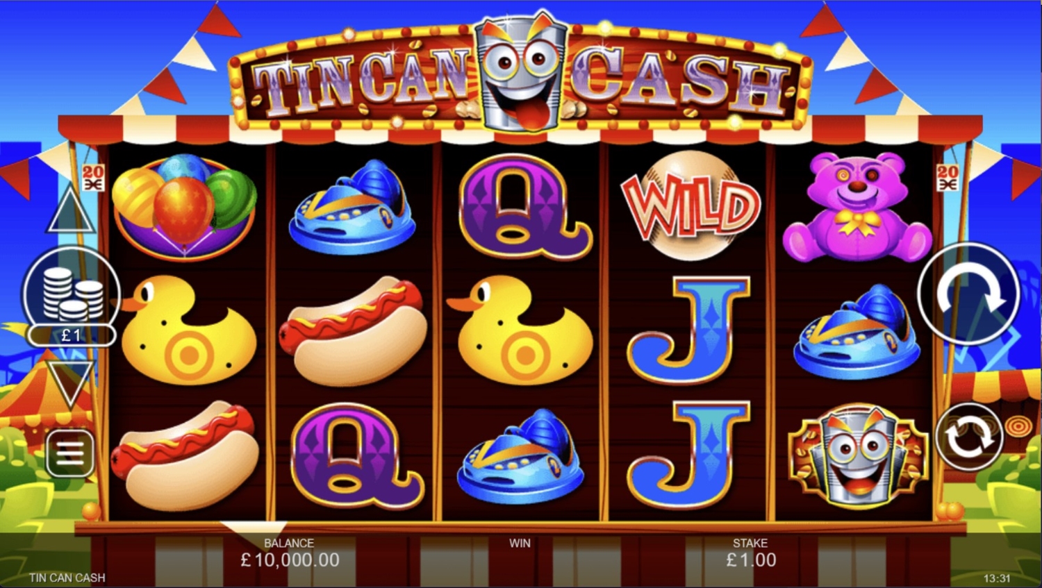Tin Can Cash Slot Gameplay