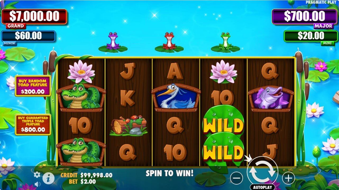 Tiny Toads Slot Gameplay