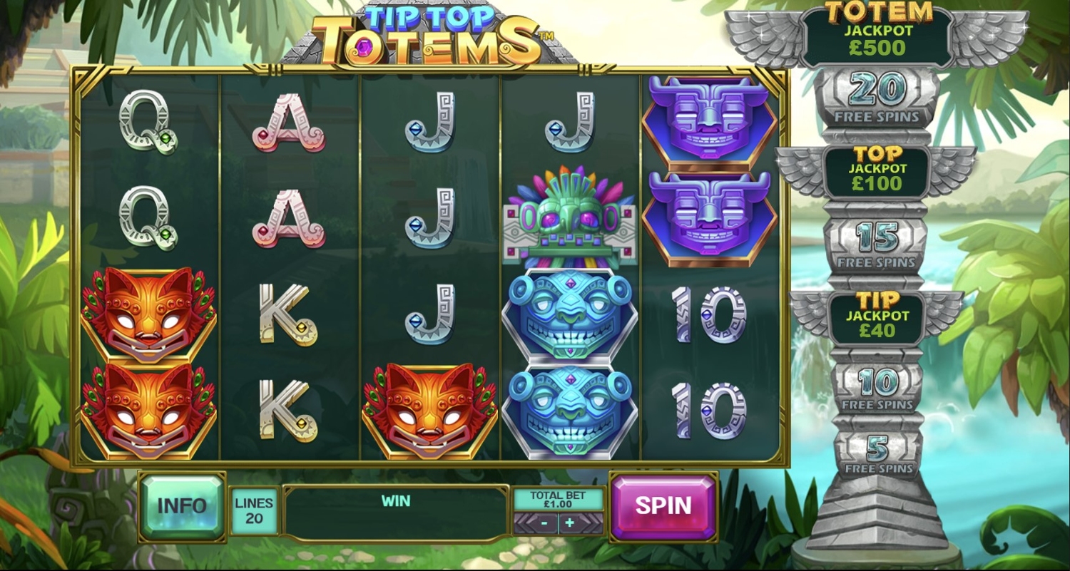 Tip Top Totems Slot Gameplay