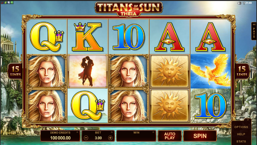 Titans of The Sun - Theia Slot Gameplay