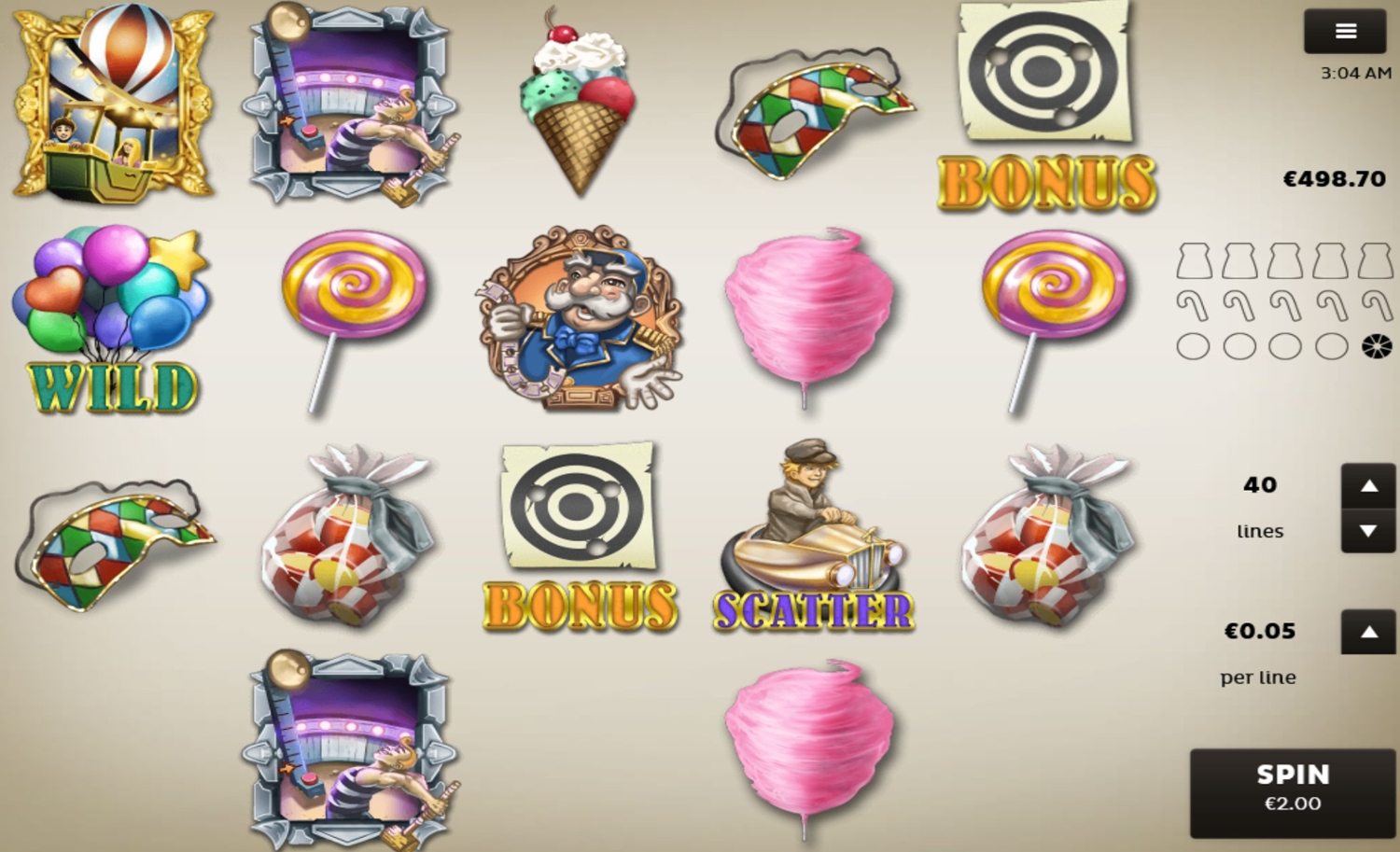 Tivoli Slot Gameplay