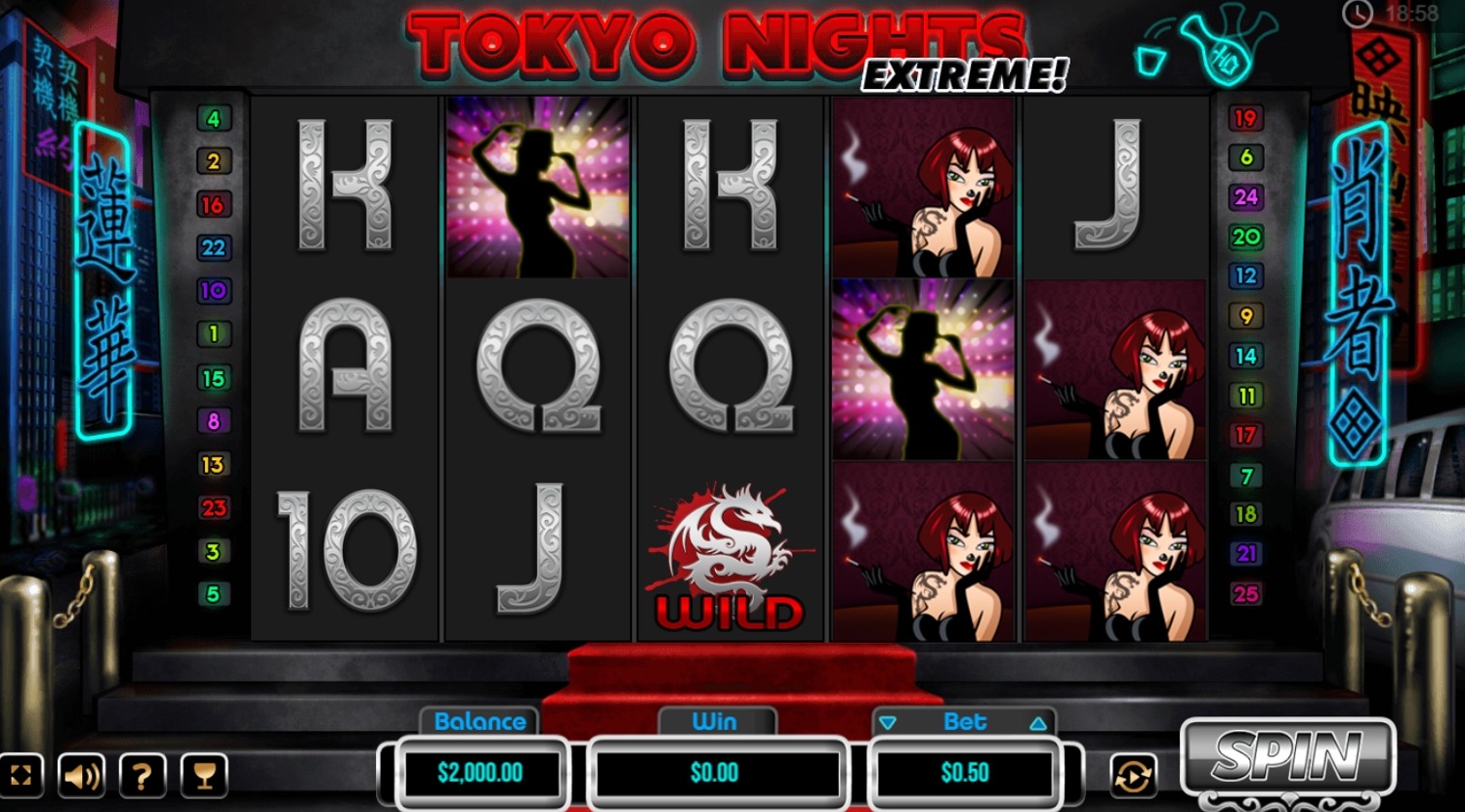 Tokyo Nights Extreme Slot Gameplay