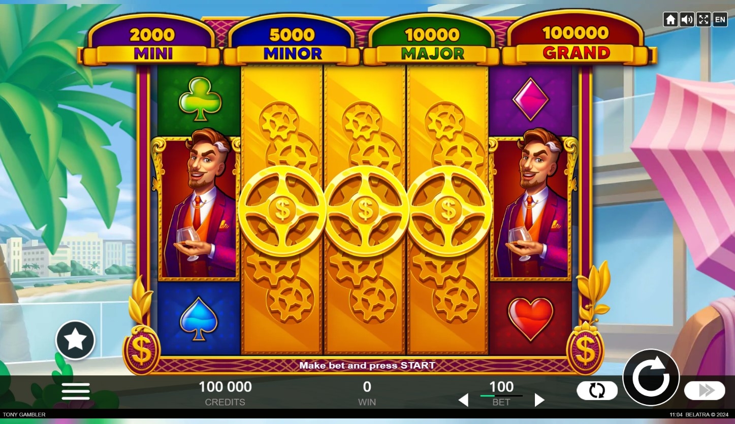 Tony Gambler Slot Gameplay