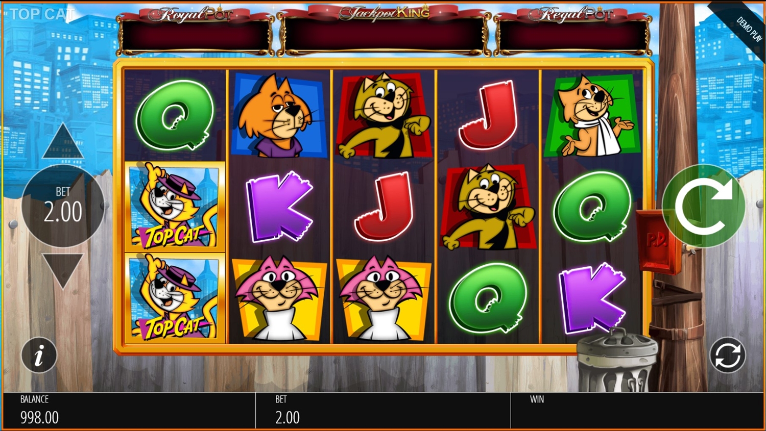 Top Cat Slot Gameplay