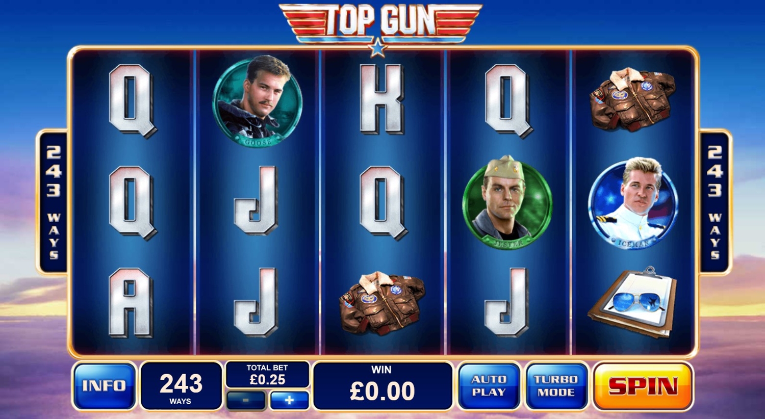 Top Gun Slot Gameplay