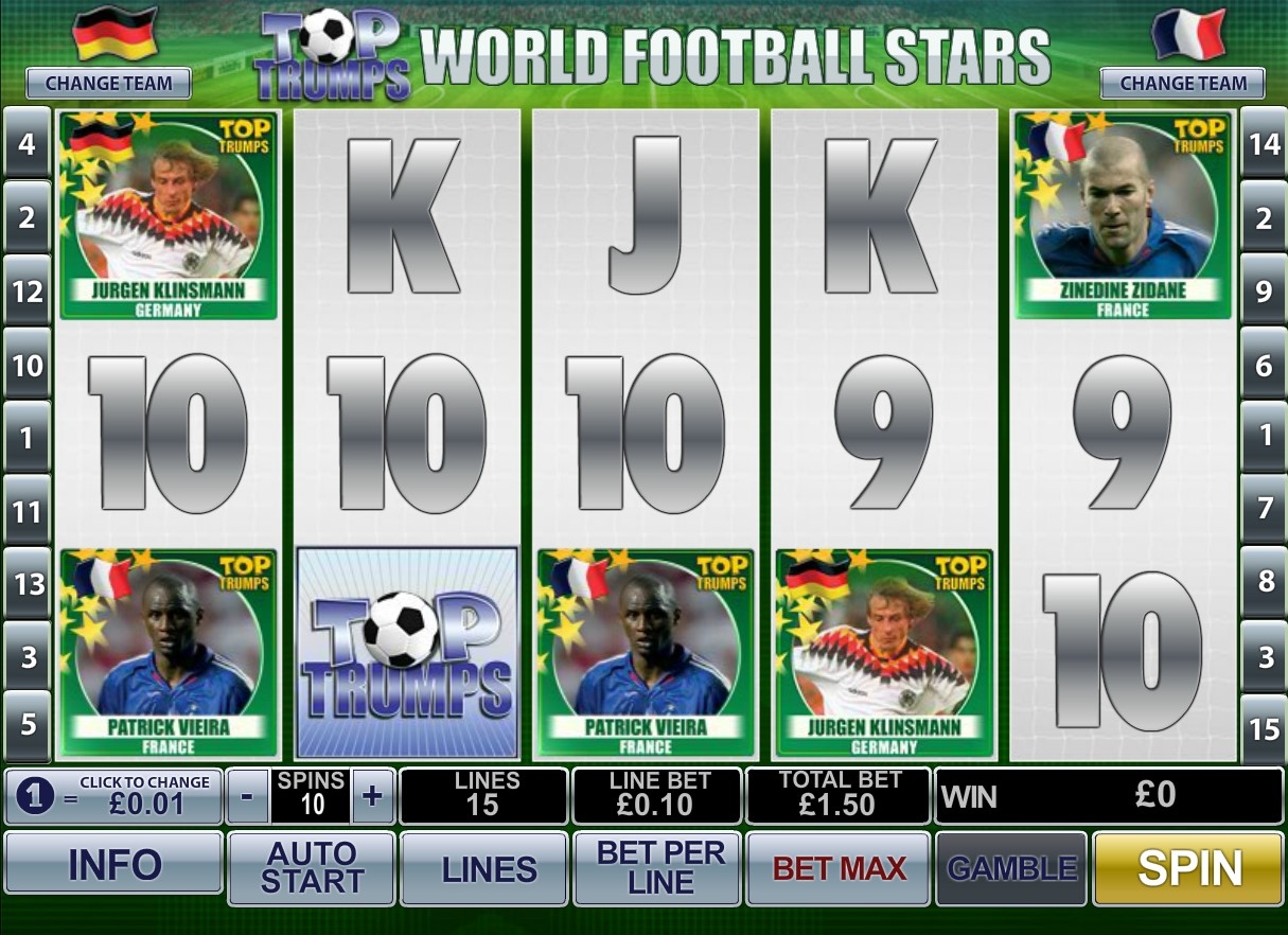 Top Trumps World Football Stars Slot Gameplay