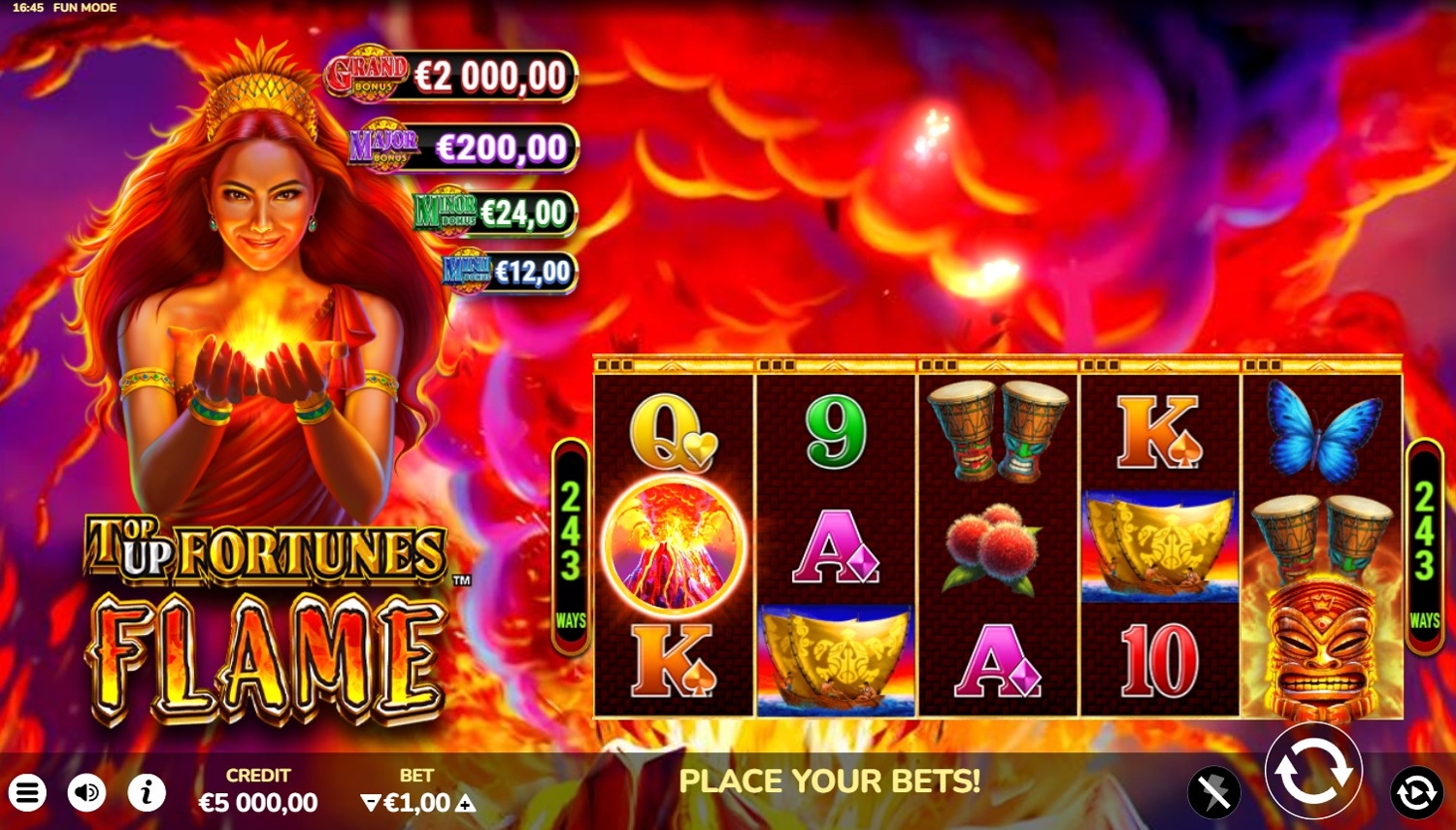 Top Up Fortunes Flame Slot Gameplay