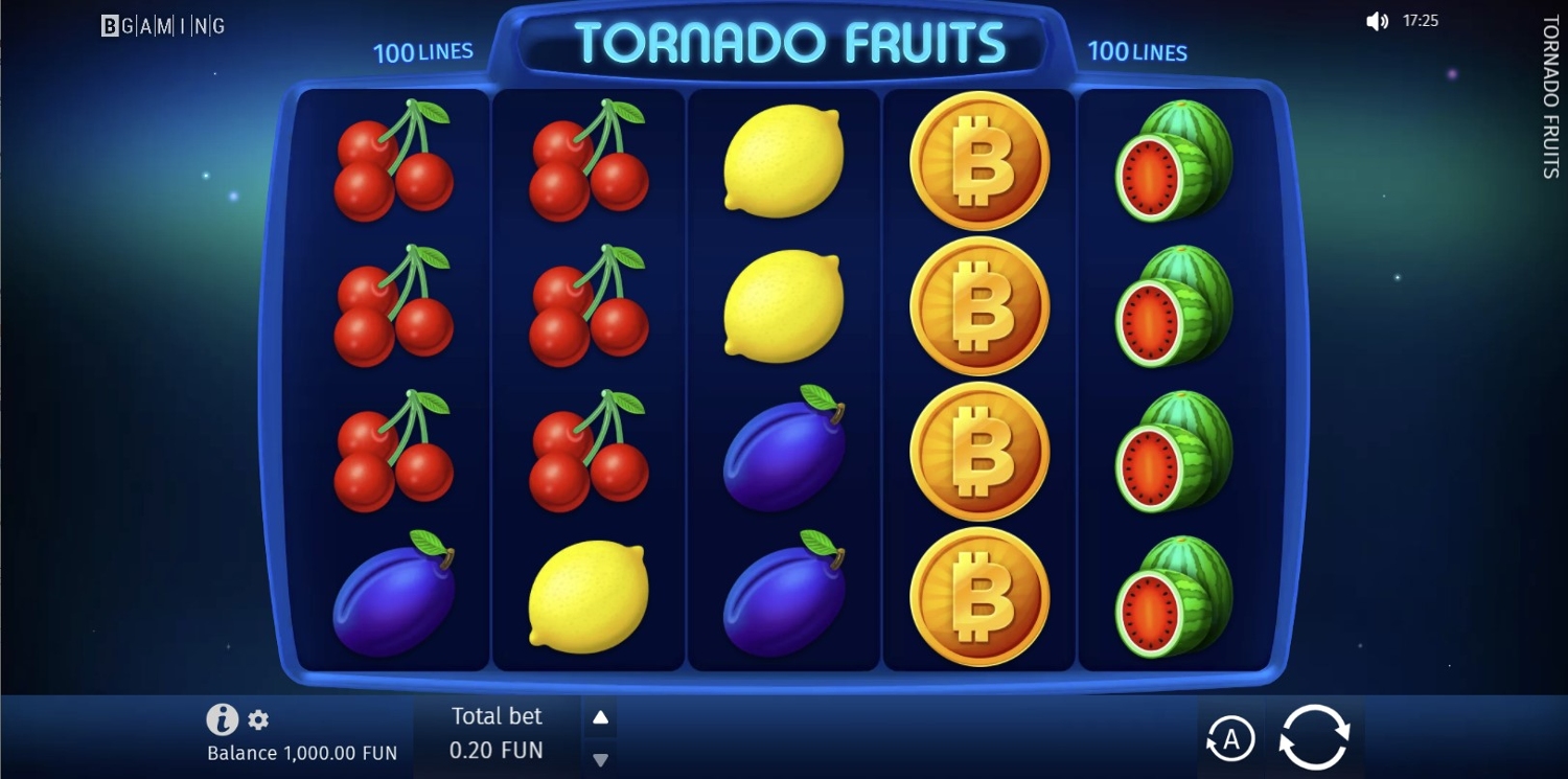 Tornado Fruits Slot Gameplay