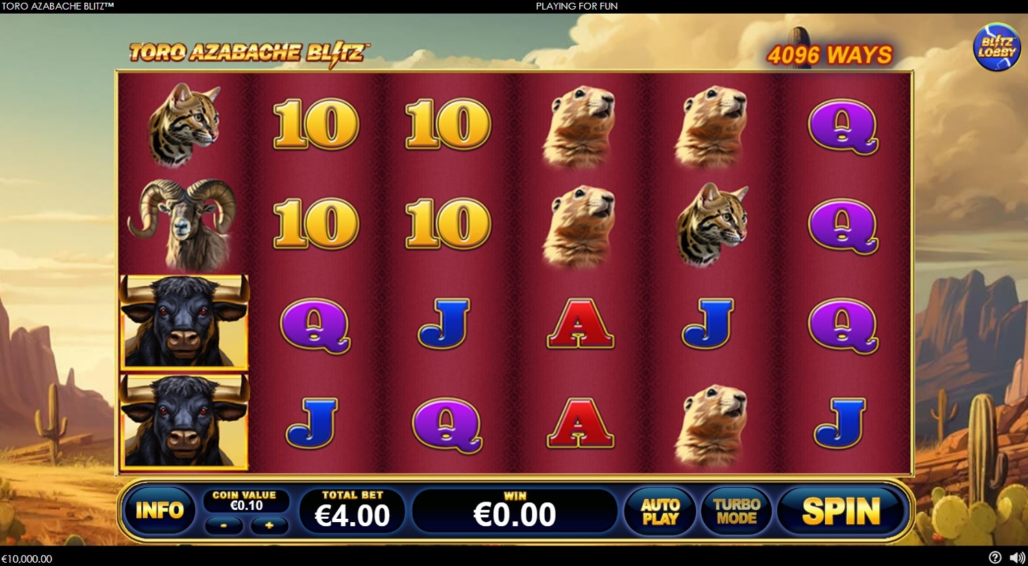 Toro Azabache Blitz Slot Gameplay