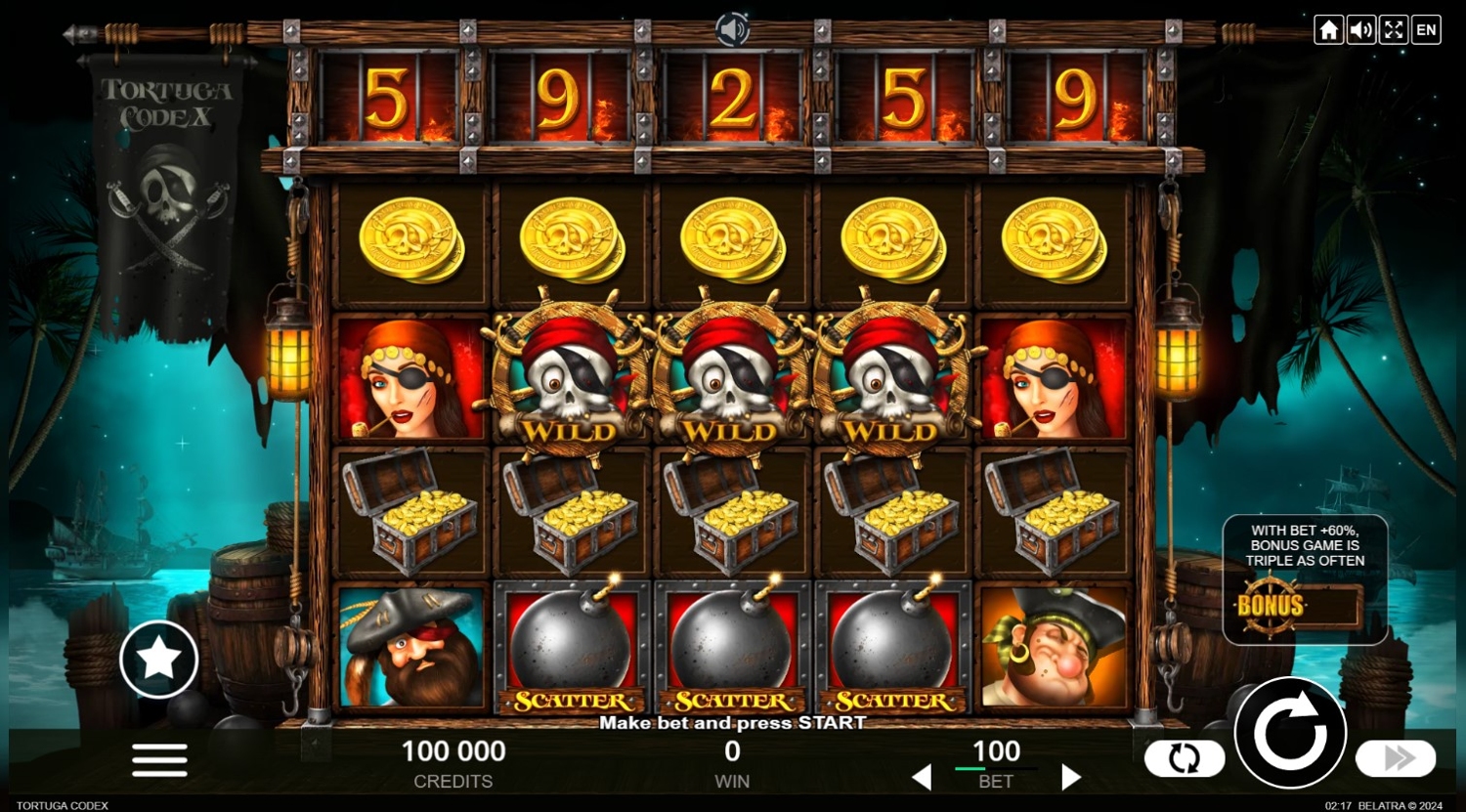 Tortuga Codex Slot Gameplay