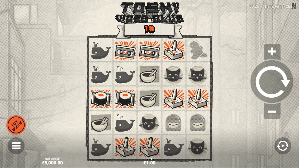 Toshi Video Club Slot Gameplay