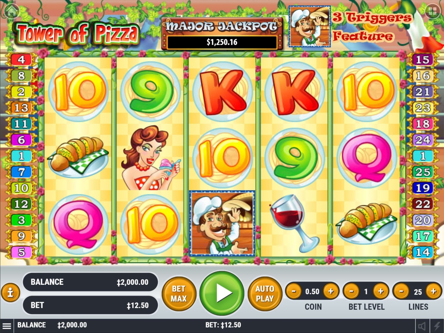 Tower Of Pizza Slot Gameplay
