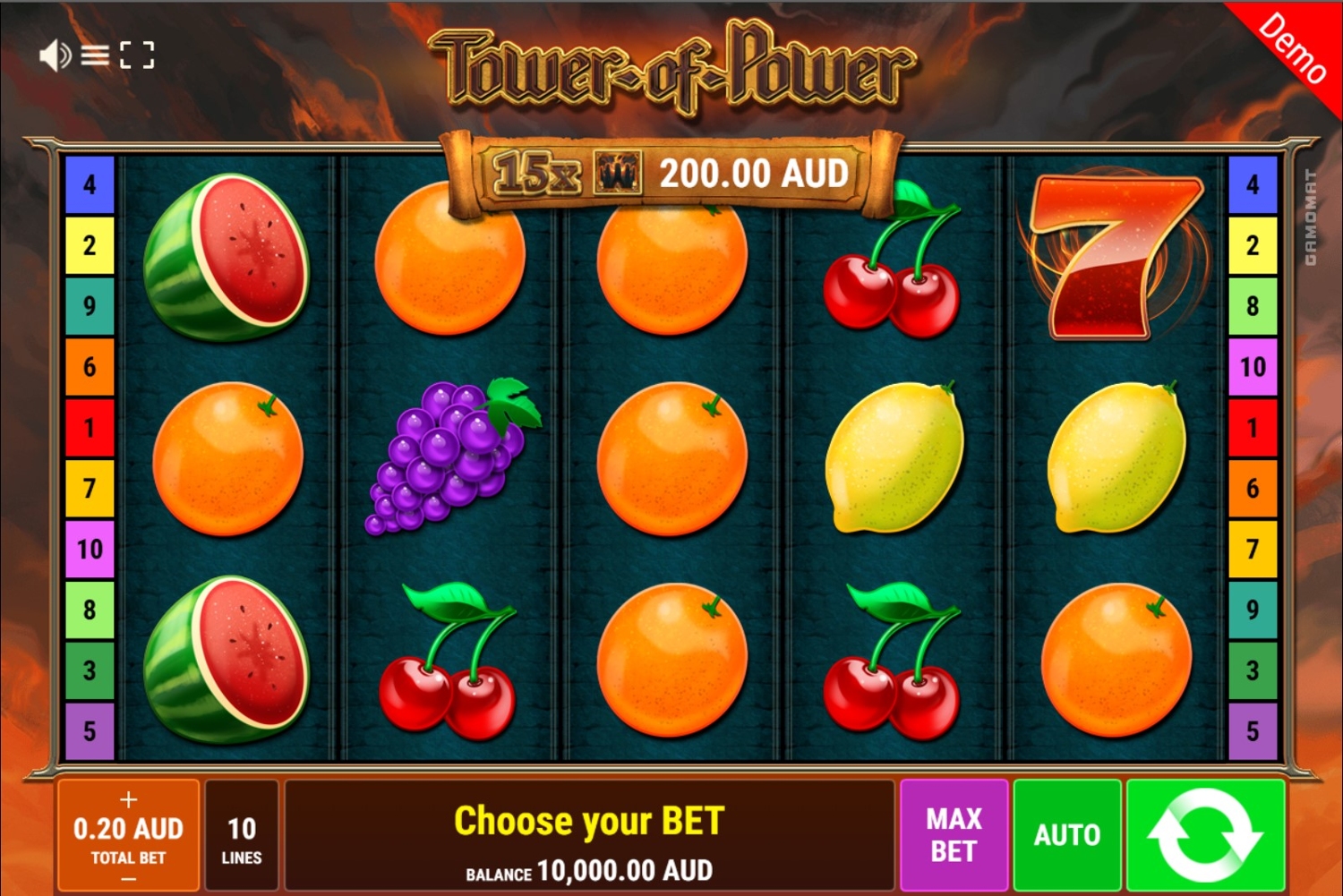 Tower of Power Slot Gameplay