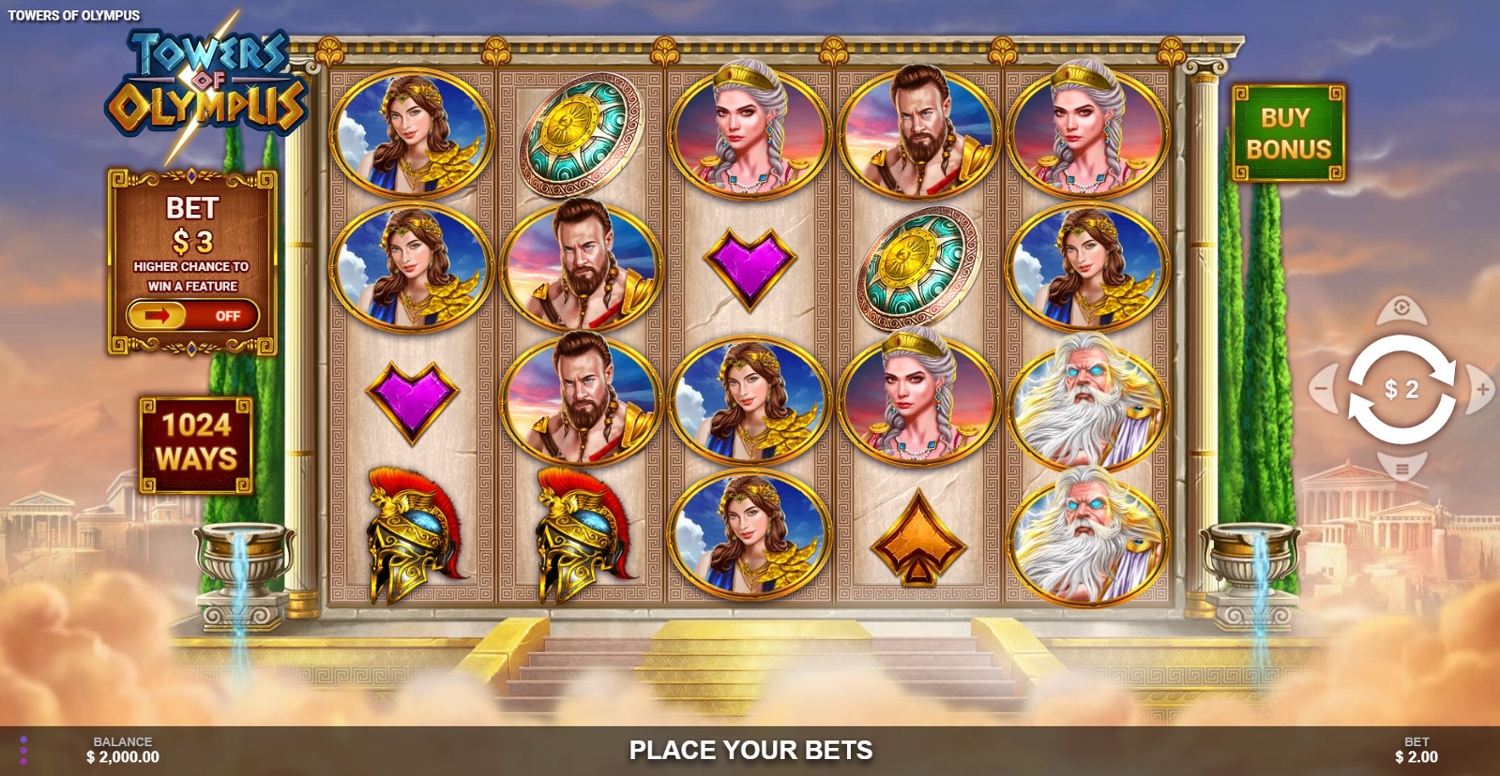 Towers of Olympus Slot Gameplay