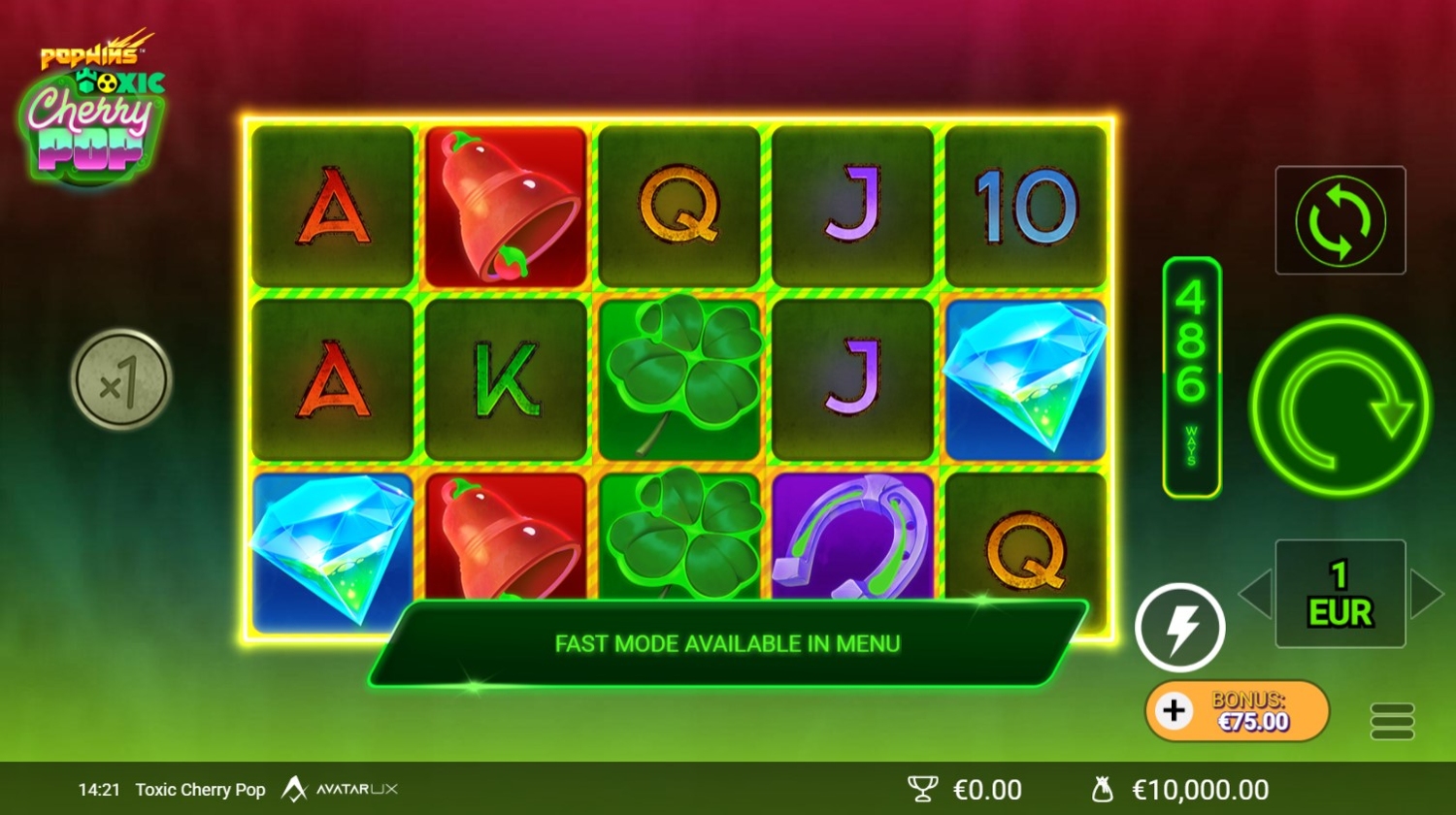 Toxic CherryPop Slot Gameplay