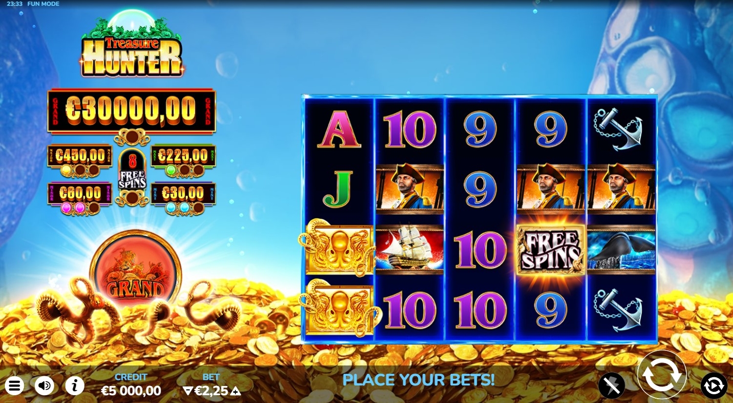 Treasure Hunter (Bluberi) Slot Gameplay
