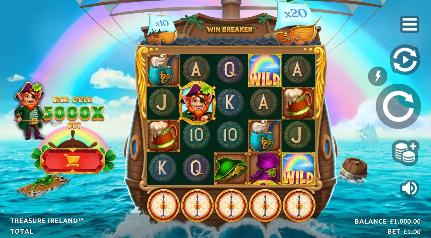 Treasure Ireland Slot Gameplay