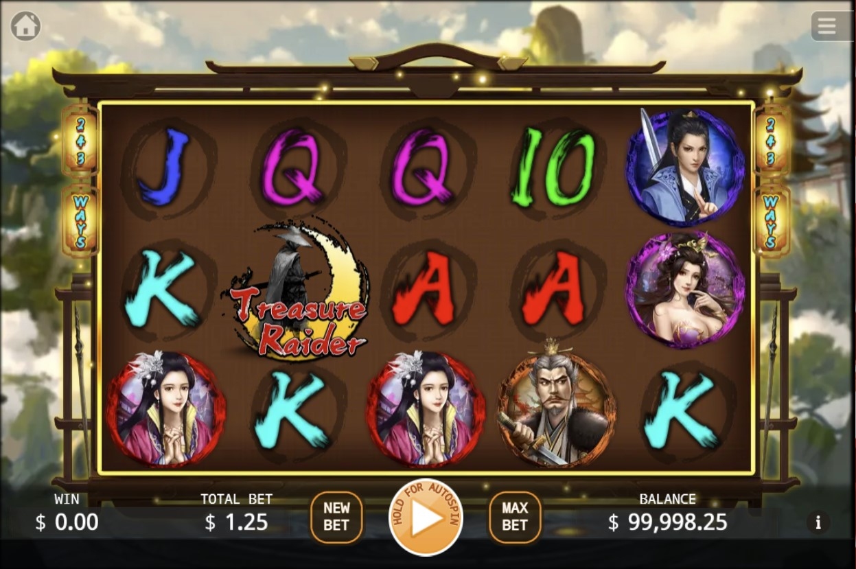 Treasure Raider Slot Gameplay