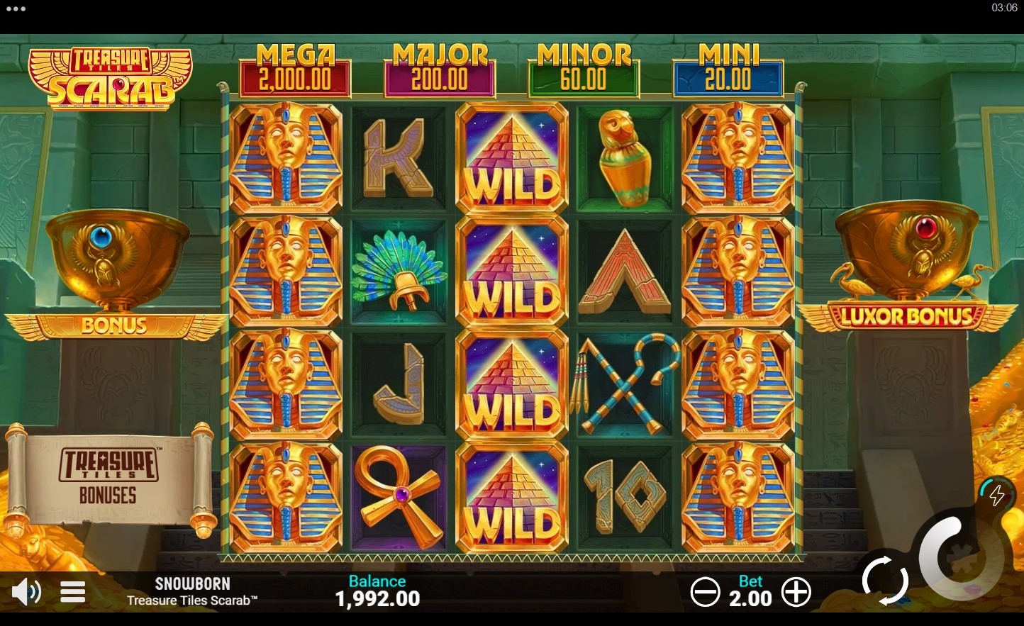 Treasure Tiles Scarab Slot Gameplay