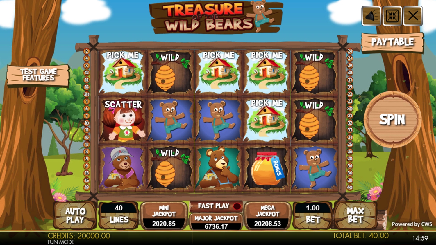Treasure of the Wild Bears Slot Gameplay