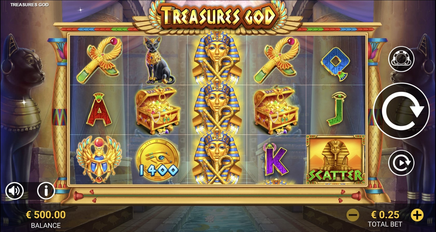 Treasures God Slot Gameplay
