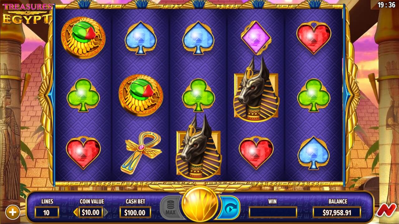 Treasures of Egypt Slot Gameplay