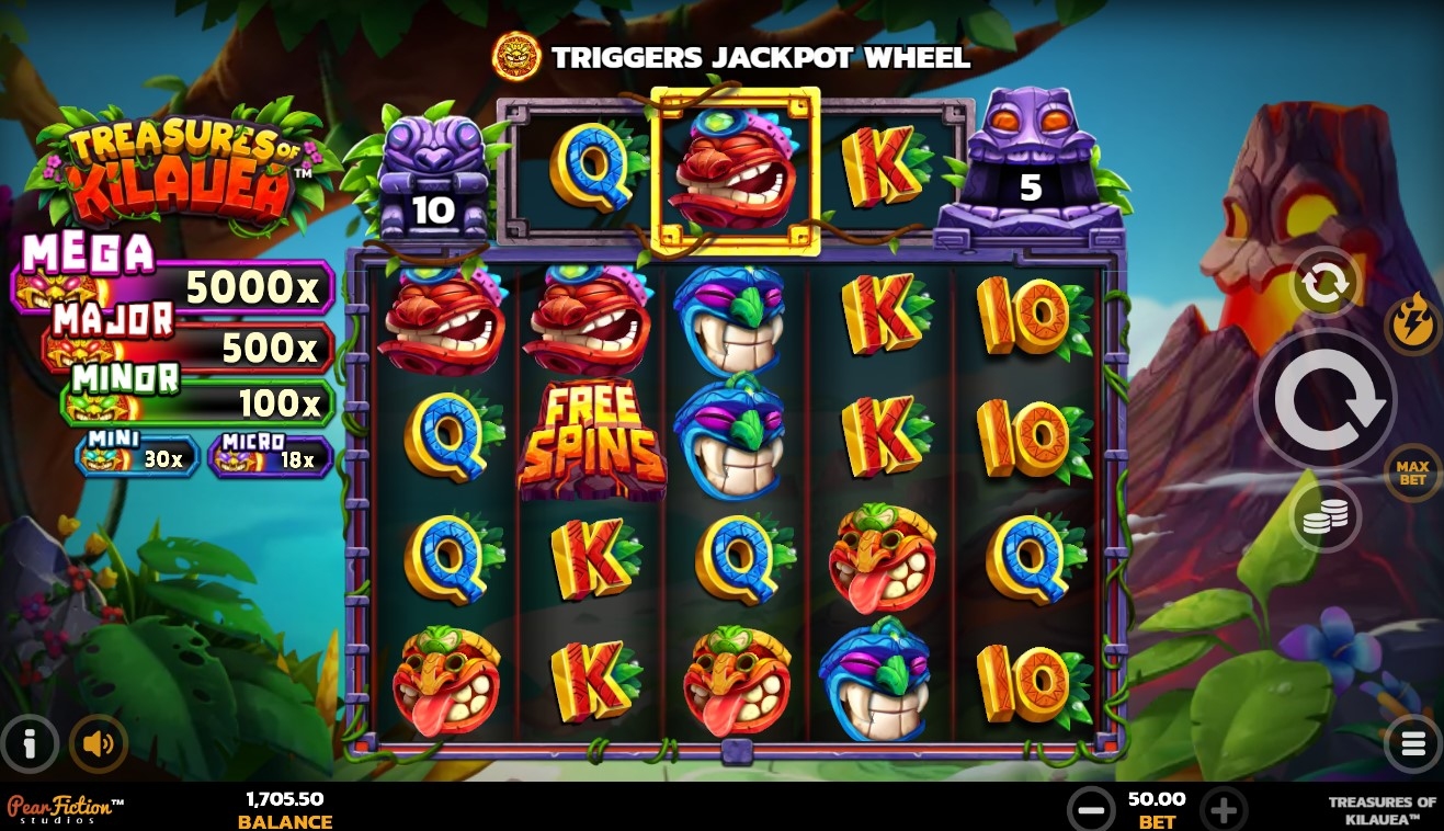 Treasures of Kilauea Mega Moolah Slot Gameplay