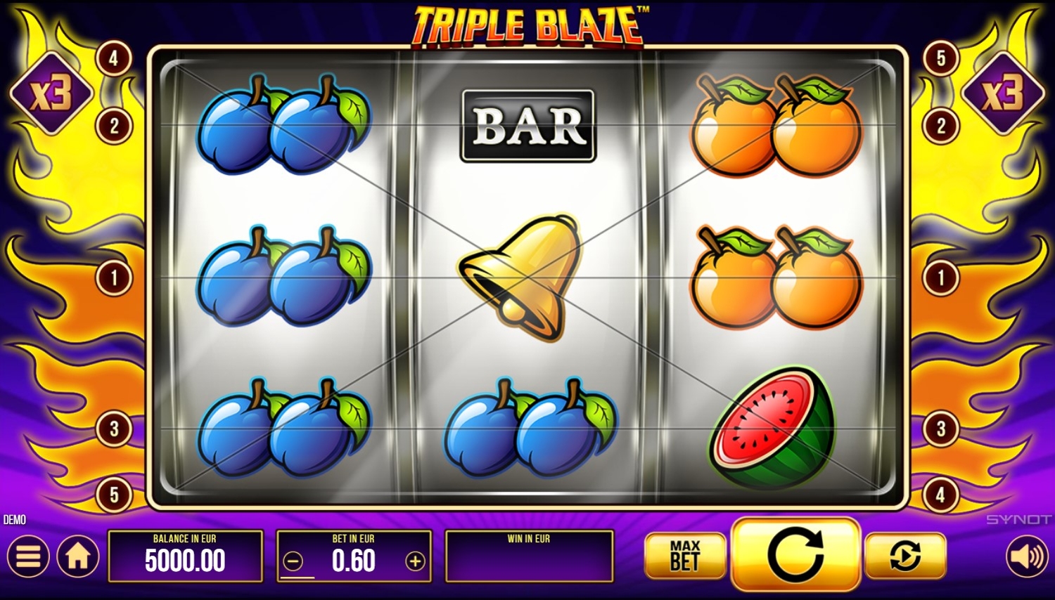 Triple Blaze Slot Gameplay
