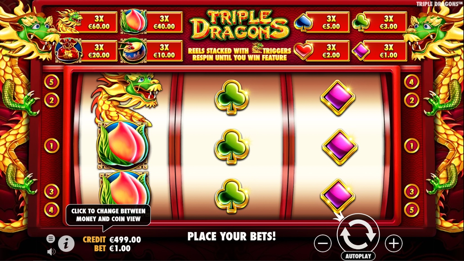 Triple Dragons Slot Gameplay
