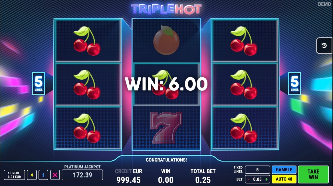 Triple Hot Slot Gameplay