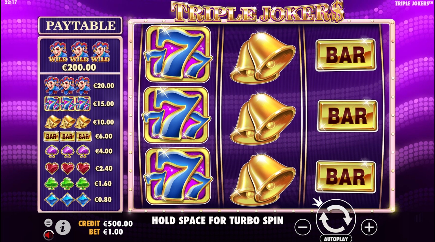Triple Jokers Slot Gameplay