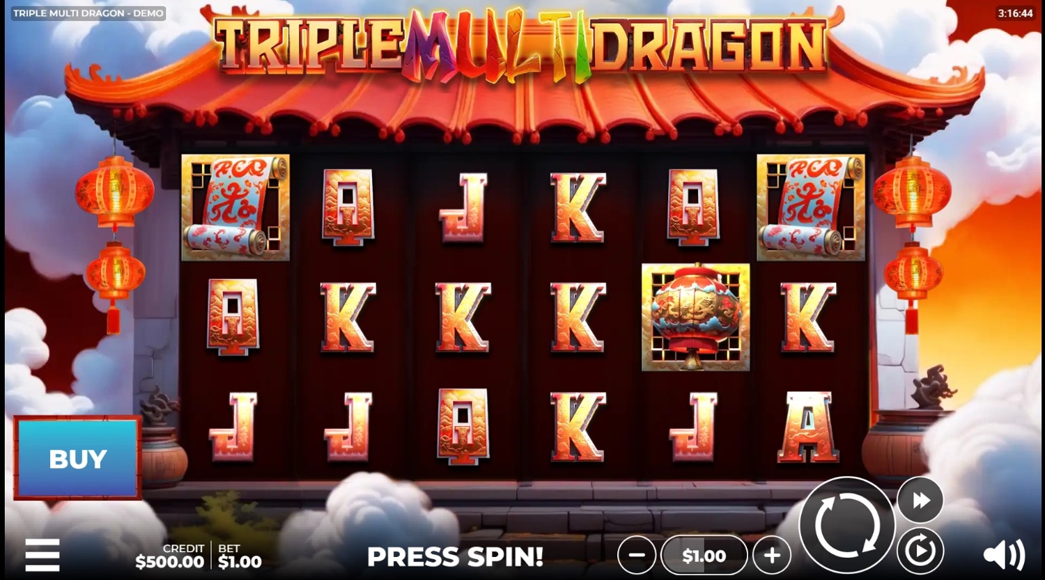 Triple Multi Dragon Slot Gameplay