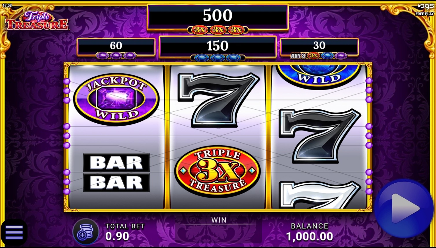 Triple Treasure Slot Gameplay