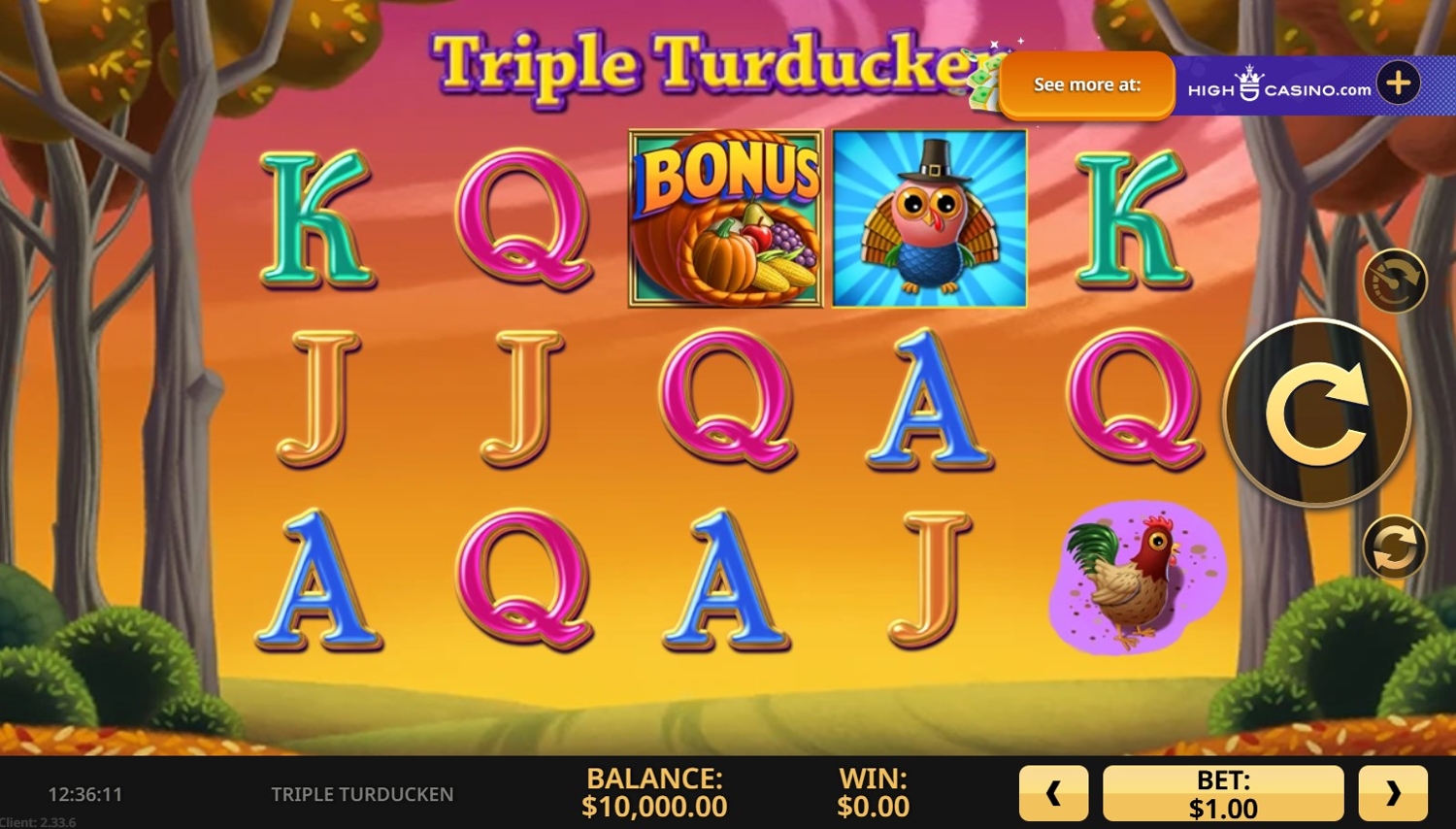 Triple Turducken Slot Gameplay