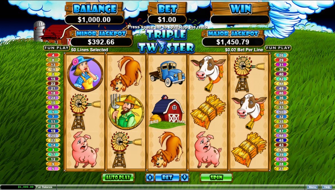 Triple Twister Slot Gameplay