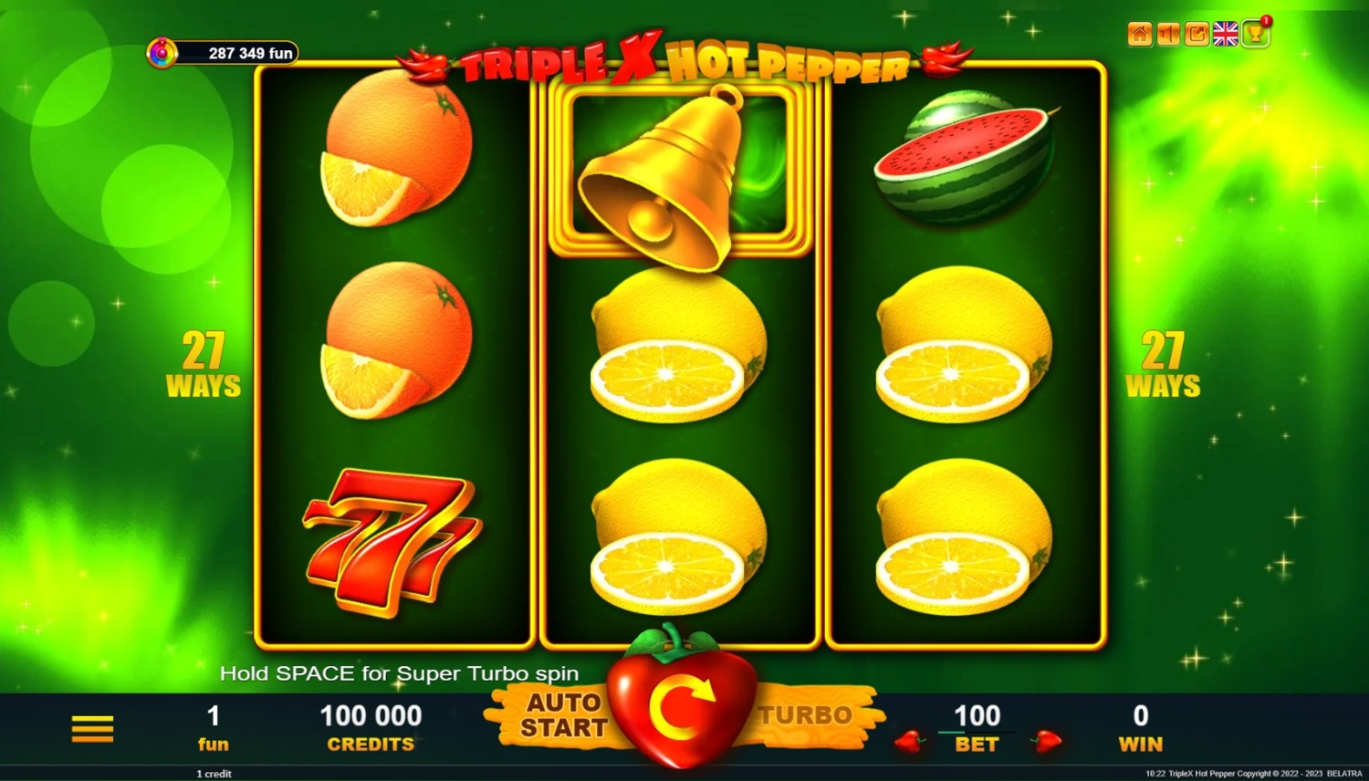 Triple X Hot Pepper Slot Gameplay