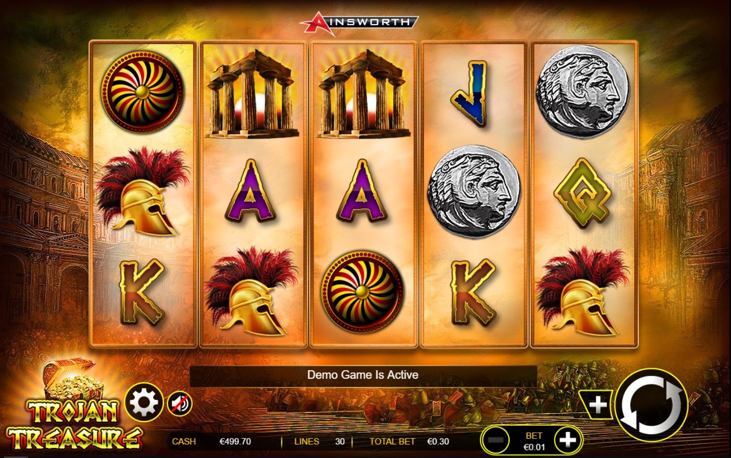 Trojan Treasure Slot Gameplay